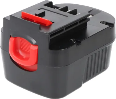 Produktbild von Ersatzakku für Black & Decker A12 / HP122K – 12 V NiMH Akku, 3000 mAh, Schwarz
