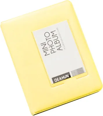 Produktbild von 64/32 Taschen Fotoalbum Bildspeicher für Polaroid Instax Mini-Gelb ,Größen:3Inch
