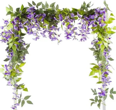 Produktbild von Famanu Kunstblumenbuchet - Kunstblumen für Hochzeit und Dekoration, 5 Stück