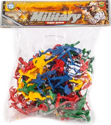 Produktbild von Spielzeug Soldaten Set 60 Stück - Armee Figuren 5cm - Militär Spielfiguren für Kinder Kunststoff