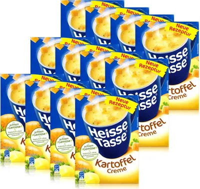Produktbild von Heisse Tasse Kartoffel Creme mit Croûtons 3 Beutel á 18g (12er Pack)