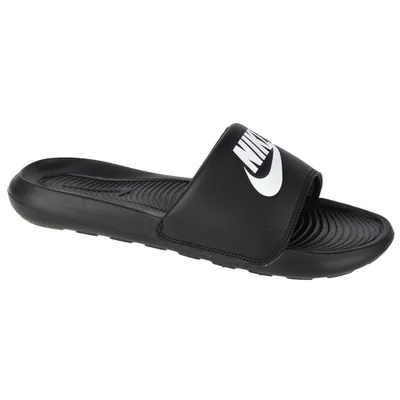 Produktbild von Nike Damen Victori One Slide Sandal CN9677 schwarz-weiß, Farbe:Schwarz, Herren Schuhe:44 1/2