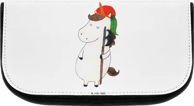 Produktbild von Mr. & Mrs. Panda Organizer Einhorn Junge - Weiß - Geschenk, Make-up Täschchen, Unicorn, Necessaire, Bube, Einhörner, Kosmetiktasche, kulturtäschchen, Waschtasche