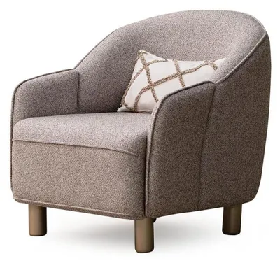 Image de Fauteuil confortable beige avec coussin douillet
