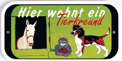 Produktbild von Türschild -  Hier wohnt ein Tierfreund - 308114 -