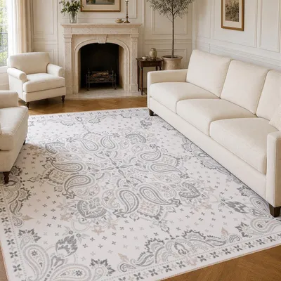 Image de Tapis vintage lavable pour le salon