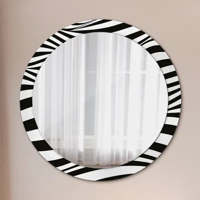 Produktbild von Ø90cm Modern Spiegel - Wandspiegel Wandmontage- Schlafzimmer - Abstrakt Welle