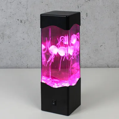 Produktbild von Jellyfish Lampe bunt - Dekoleuchte mit 3 schwebenden Quallen - USB/ Batteriebetrieb - RGB