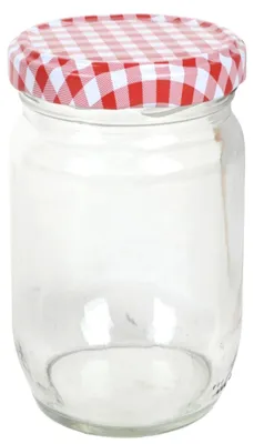 Produktbild von Einmachglas 720ml Vorratsglas Einweckglas Konservenglas Schraubdeckel kariert