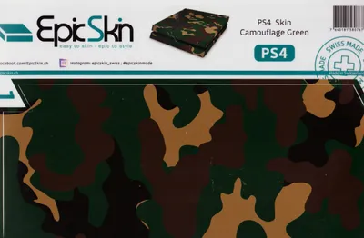 Produktbild von PS4 Skin - Design Aufkleber Camouflage Green