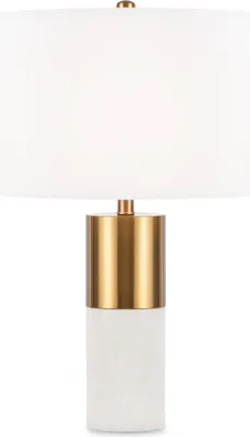 Zdjęcie produktu dla Lampa stołowa z abażurem BIANCO mosiężno-złota 1xE27x60W tkanina wym:65x39x39cm IP20 Maytoni