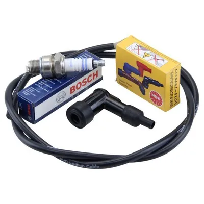 Produktbild von Hercules Prima M 2 3 4 5 Zündkerzenstecker "NGK" Zündkabel Zündkerze BOSCH W7AC Zündung