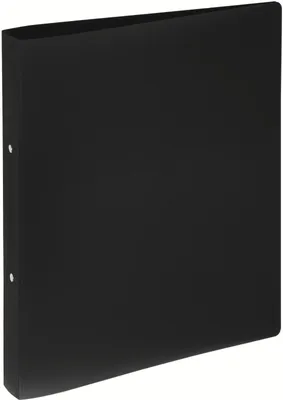 Produktbild von Ringbuch A4 25mm schwarz PP 2 Ringe Packung mit 12 Stück