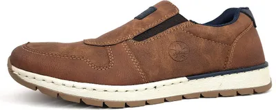 Zdjęcie produktu dla Rieker buty męskie trampki wsuwane brązowe rekreacyjne, rozmiar buta:44 EU