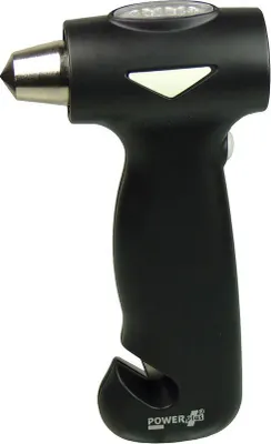 Image de Lampe de poche de voiture 3 en 1, dynamo, marteau, couteau, POWERplus Oryx