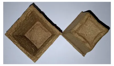 Produktbild von Anzuchttöpfe 5x5 cm, verrottbar, 88 Stück