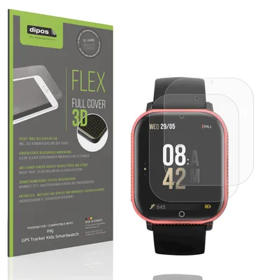Image de 2x Full Cover mat Film pour PAJ GPS Tracker Kids Smartwatch Film de protection ecrán
