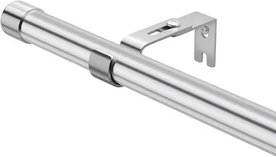 Obrázek produktu pro Stříbrné tyče 76–340 cm na závěsy a voálové záclony