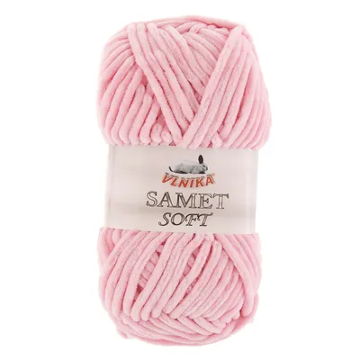 Produktbild von 100g Strickgarn Samet Soft Chenille-Strickgarn Samtwolle flauschig Farbwahl