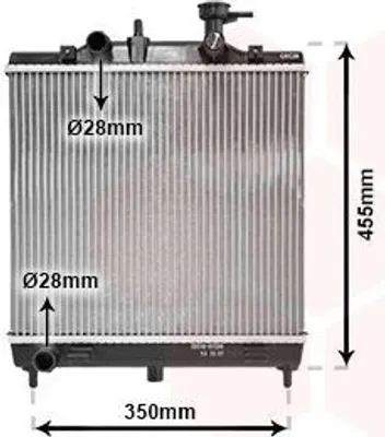 Produktbild von VAN WEZEL 83002182 Kühler Wasserkühler Motorkühler für KIA Picanto (SA)