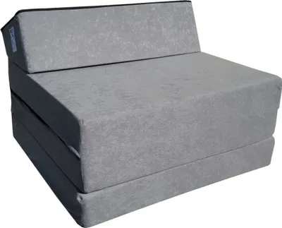 Produktbild von Skládací matrace 200 x 70 x 10 cm pro klidný spánek - Skládací matrace s podhlavníkem a snímatelným potahem - 1008
