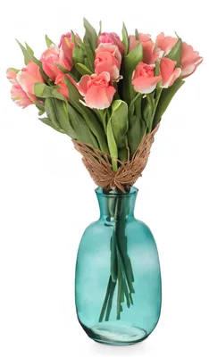 Produktbild von Giftdecor Blumenvase Kristall - Luxus Deko Glas - blau transparent - 21 x 36 cm