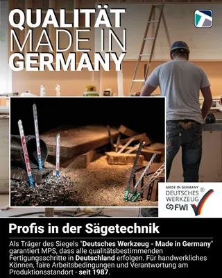 Produktbild von 5 Säbelsägeblätter MPS Ersatzsägeblatt grobe Schnitte 150mm CV & MS