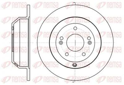 Produktbild von 2x REMSA Bremsscheibe 61373.00 hinten für HYUNDAI SANTA FÉ II (CM) 302mm 72mm
