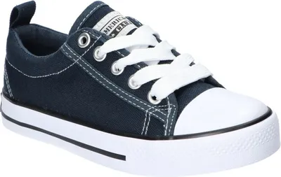 Produktbild von AMERICAN CLUB LH104 Original Kinder Schuhe Sneaker, luftige, geschnürte Canvas-Sneaker, Marine 33