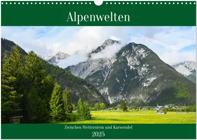 Produktbild von Alpenwelten-Zwischen Wetterstein und Karwendel (Wandkalender 2025 DIN A3 quer), CALVENDO Monatskalender