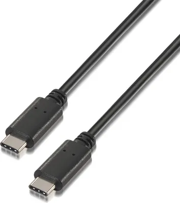 Productafbeelding van AISENS A107-0056, 1 meter, USB-C, USB-C, USB 2.0, 0,48 Gbit/s, zwart