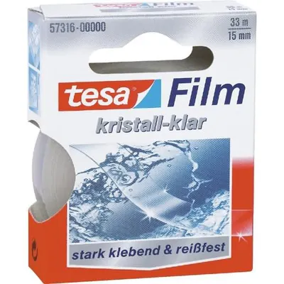 Produktbild von TESA 57316, 33 m, Transparent, Polypropylen (PP), Stark, 15 mm, 1 Stück(e)