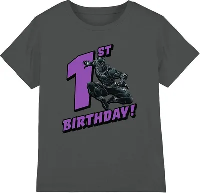 Produktbild von Black Panther - T-Shirt für Kinder - 1. Geburtstag TV3207 (104) (Holzkohle)