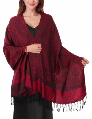 Productafbeelding van Omgoods - Elegante Pashmina Sjaal met Paisley Motief