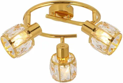 Zdjęcie produktu dla Lampa sufitowa Crownie złota 3xE14x40W metal wym:17x25x25cm IP20 Reality
