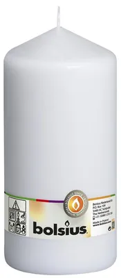 Zdjęcie produktu dla Bolsius świeca filarowa Cello XXL biała - 20 cm / ø 10 cm
