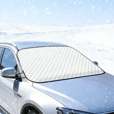 Imagen del producto de Cubierta para el parabrisas delantero, de 145 x 96 cm, para vehículos SUV, que protege contra la nieve y las heladas