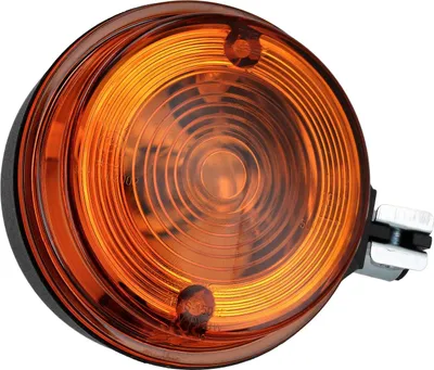 Produktbild von Blinker hinten, rund in Schwarz mit orangenem Glas - für Simson S50, S51, S70, SR50, SR80, MZ ETZ, TS