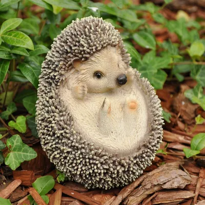 Image de Figurine décorative Hérisson de jardin 12 x 11 x 12 cm