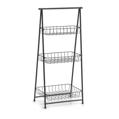 Immagine prodotto di Scaffale in piedi Zeller, 3 strati, metallo, nero, 43 x 30 x 90 cm