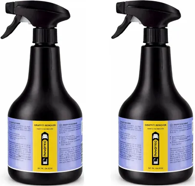 Immagine prodotto di 2 pezzi INNOTEC Graffiti Remover 500 ml – potente smacchiatore per graffiti per vernici e vernici spray – scioglie rapidamente gli strati di vernice su cemento, metallo, legno