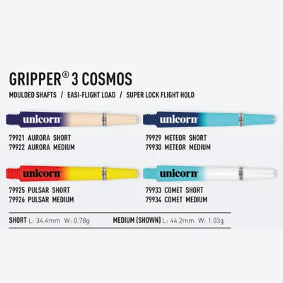 Produktbild von Unicorn Gripper 3 Cosmos Shaft - s/comet -- 1 Satz