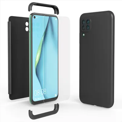 Immagine prodotto di NALIA 360 gradi custodia del telefono cellulare per Huawei P40 lite, Full Cover Case Bumper & Glass Black