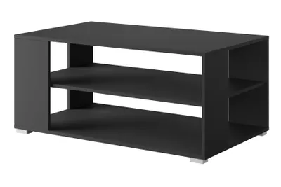 Produktbild von MINIO go for it, Couchtisch, NIMFEA I, 100 cm, mit Regalen, Schwarz Graphit Farbe