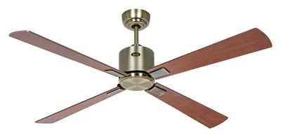 Obrázek produktu pro CasaFan ECO NEO III 132 MA-NB/KI WiFi Flügel Nussbaum/Kirsche Deckenventilator Messing-antik