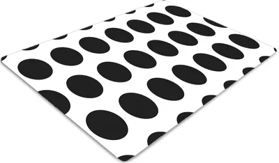 Produktbild von Stuhlunterlage Bürostuhlunterlage 120 cm x 90 cm Bodenmatte Bürostuhlunterlage - Muster in Punkten