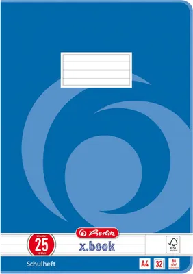 Produktbild von 5 Herlitz Schulhefte / DIN A4 / 32 Blatt / Lineatur 25