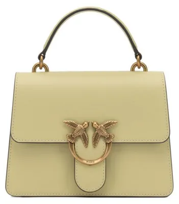 Obrázok produktu pre Kabelka PINKO cez rameno Love One Top Handle Mini Light Vanilla Yellow – Antique Gold žltá