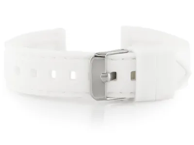 Produktbild von Kautschukarmband für U20-Uhr – weiß 20 mm