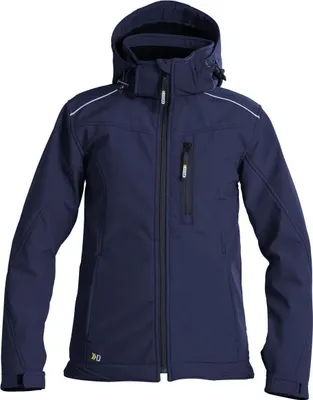 Produktbild von DASSY® Tavira Women Softshell-Jacke für Damen DUNKELBLAU Gr.XL Länge: STANDARD